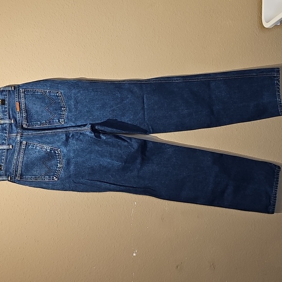 90s Vintage Wrangler Misses Regular Fit Dark Wash Denim Jeans Size 10 27x31 - Picture 4 of 7